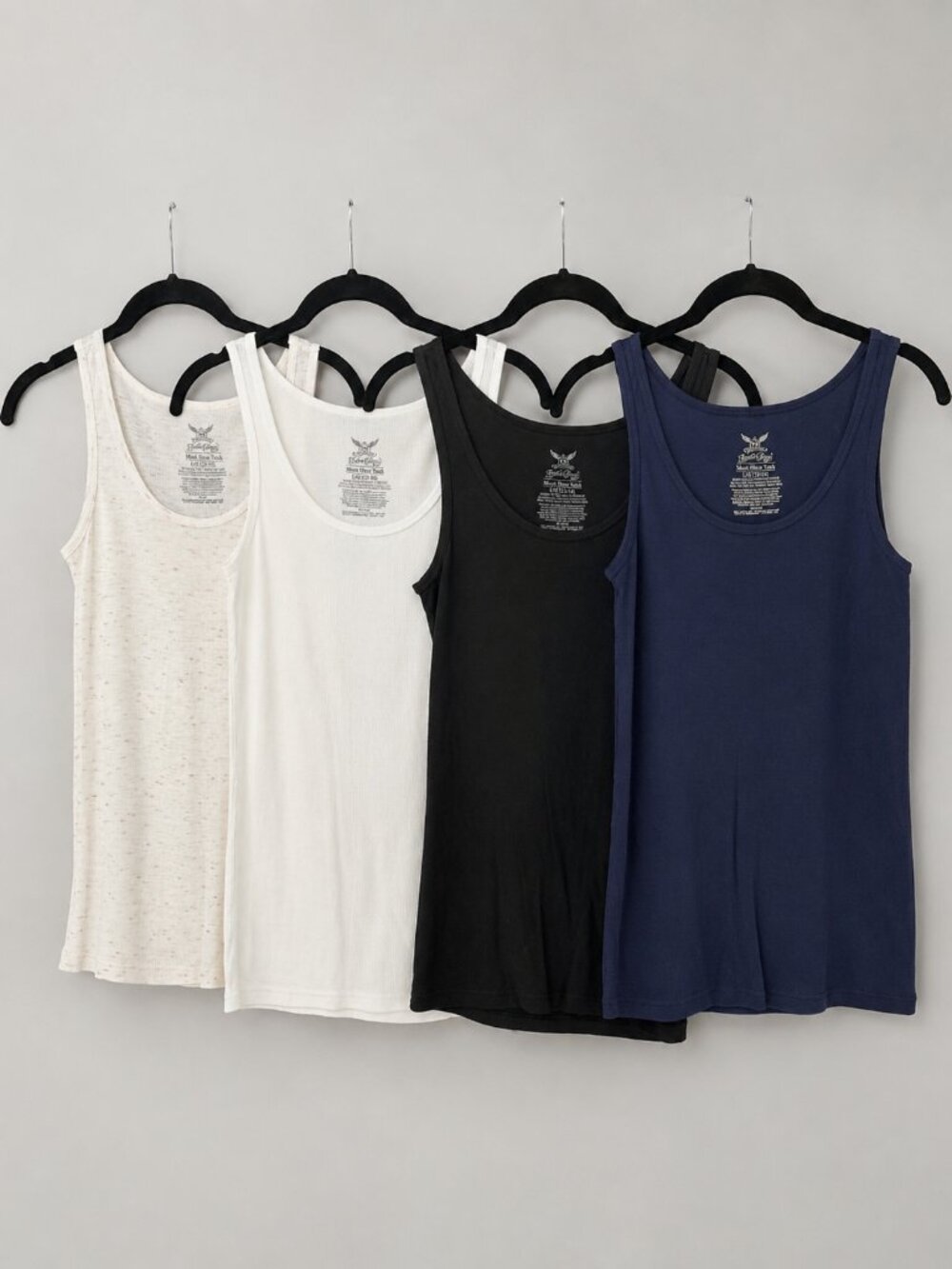 Faded Glory 4-Pack Ribbed Tank Tops L 12-14